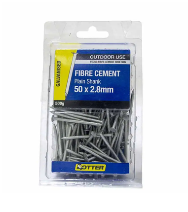 Otter Nail Fibre Cement Sheet Galvanised 50 x 2.80MM 500G