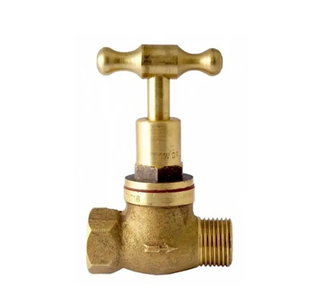 Mildon T Head Stop Cock Male & Female Brass 15MM 1/2