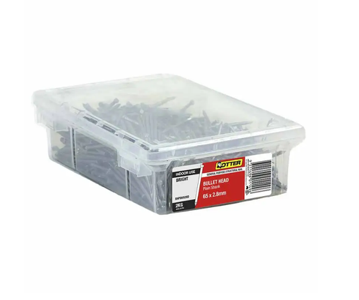 Otter Nail Bullet Head Bright Steel 65 x 2.80MM 2KG