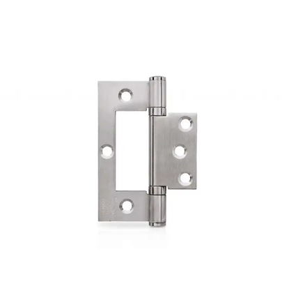 Trio Hirline Door Hinge Fixed Pin Satin Chrome 100 x 70 x 2.5MM