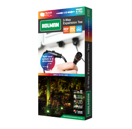 Light Garden 3Way Tee For Rgb Cable 4Pin
