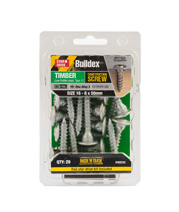 Screw 18X50 Timb Const Scw Pbx20