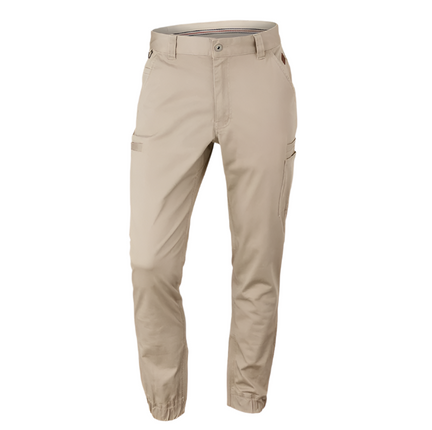 Pant Cuffed Stretch Seam Tan Regular
