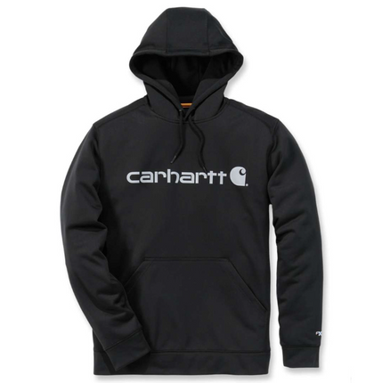 Carhartt Force Extremes Signature Graphic Hooded Sweatshirt Black Coal