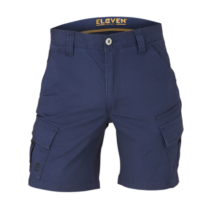 Eleven Workwear Jett Stretch Cargo Short Navy