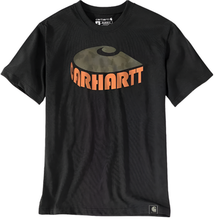 Carhartt S/S Camo Graphic T-Shirt Black
