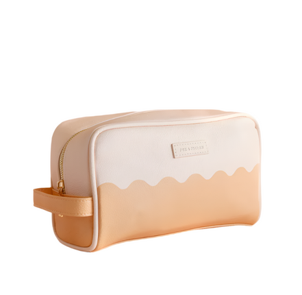 Fox & Fallow Caramel Ripple Wash Bag