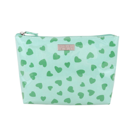 Wicked Sista Dancing Hearts Med Soft A Line Cosmetic Bag