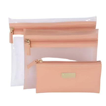 Wicked Sista Jenna Trio Purse Peach