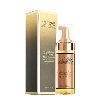 GLO24K 24k Exfoliating & Foaming Facial Cleanser 150ml - OhYouLuckyDuck.com.au