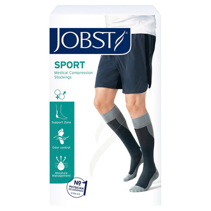 Jobst Sport Socks Blue/Grey 15 to 20 Mmhg XL