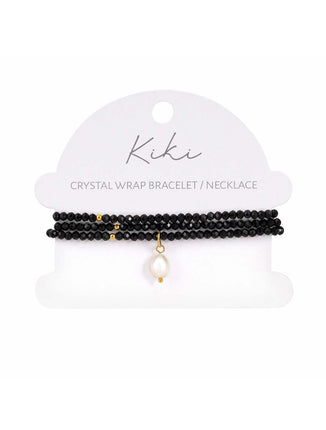 Kiki Obsidian Dream Crystal Wrap Jewellery