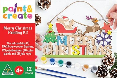 Paint And Create Merry Christmas Craft Kit