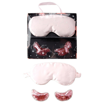 Lulu Grace Sleep Mask & Eye Mask Set Pink