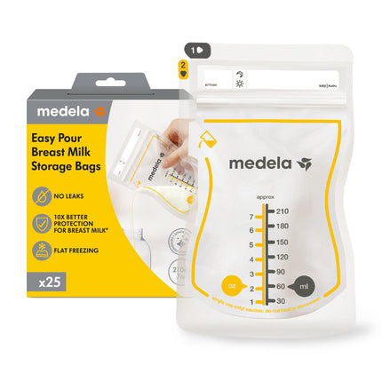 Medela Easy Pour Breast Milk Storage Bags 25PK