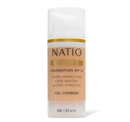 Natio Flawless Foundation SPF 15 Medium Tan - OhYouLuckyDuck.com.au