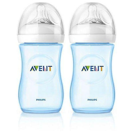 Avent Bottle Natural Blue 260ml 2Pack