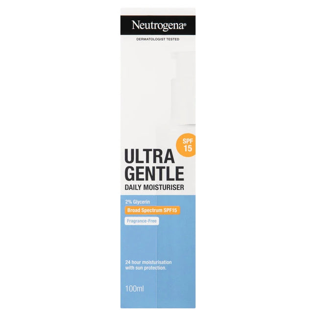 Neutrogena Ultra Gentle Daily Face Moisturiser SPF15 100ml - OhYouLuckyDuck.com.au