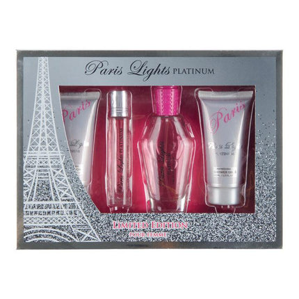 Paris Lights Platinum Limited Edition Parfum Body Lotion Shower Gel Gift Set