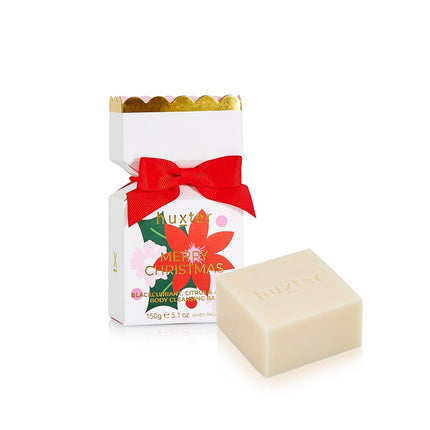 Huxter White Xmas Bon Bon Body Bar with Shea Butter and Almond Oil 100g