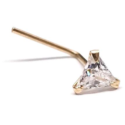Ross Nose Stud with Amethyst Gemstone and 9 Carat Gold
