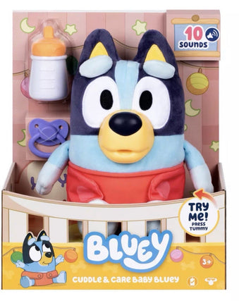 Bluey Cuddle & Care Baby Bluey with 10 Sounds