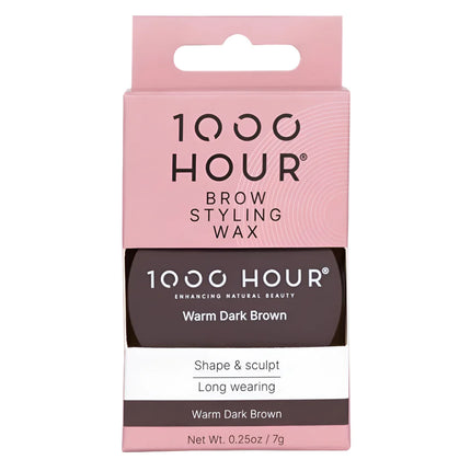 1000Hour Brow Styling Wax Warm Dark Brown