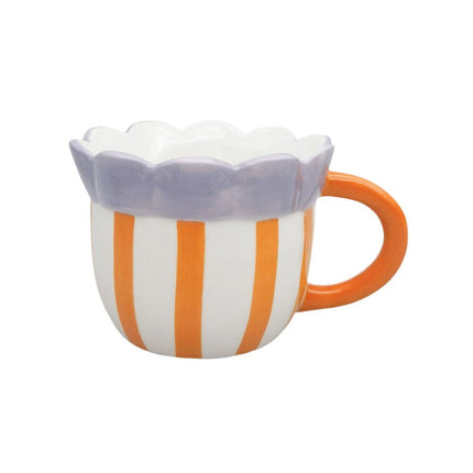 Urban Halcyon Mug Mauve and Orange 9CM