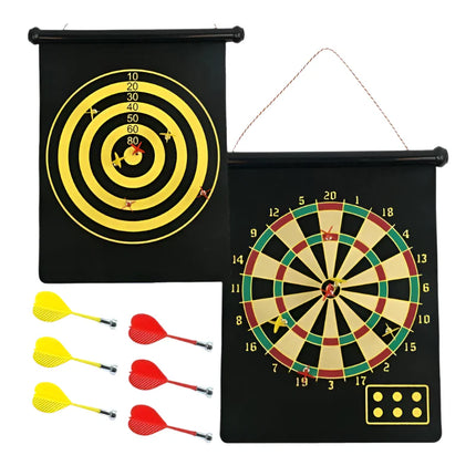 Artico Harlequin Games Magnetic Roll Up Dartboard & Bulls Eye