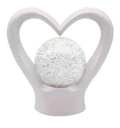 Gibson Gifts Heart Glitter Lamp