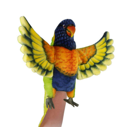 Hansa Creation Rainbow Lorikeet Hand Puppet Bird Toy 33CM