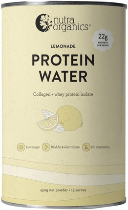 Nutra Organics Protein Water Lemonade 450G