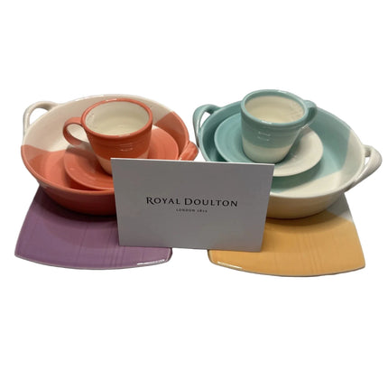 Royal Doulton 1815 Espresso Cup + Snack Set Of 8