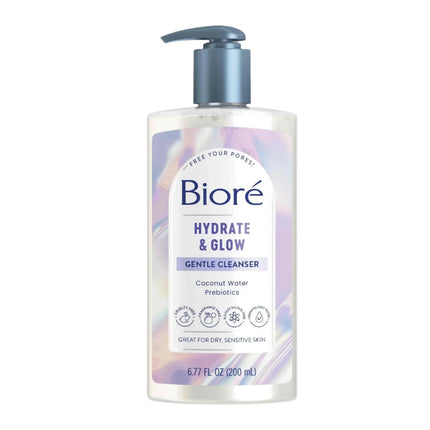 Biore Hydrate & Glow Gentle Cleanser 200mL