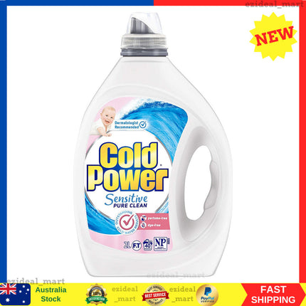 Sensitive Pure Clean, Liquid Laundry Detergent, Fragrance Free and Dye Free, 2 L