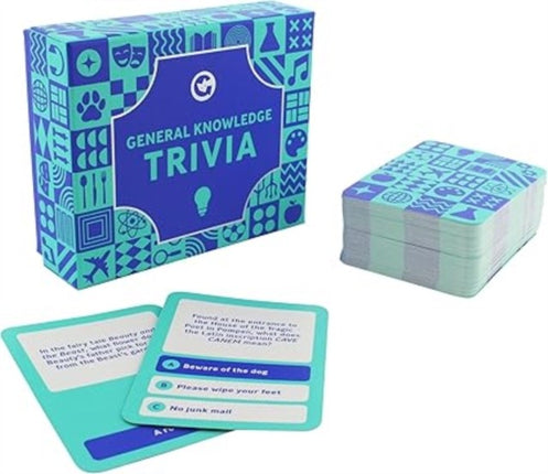 Ginger Fox General Knowledge Trivia Quiz Game with 100 Question Cards for Family and Parties