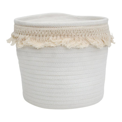 Ella Cotton Tub Planter Plant Storage White 20CM