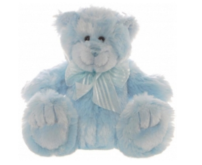 Teddy And Friends Frankie The Bear Blue Soft Plush Cuddly Stuffed Animal Toy 28CM