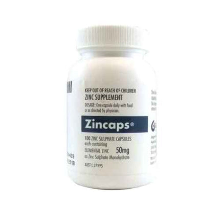Zincaps 50Mg Caps 100