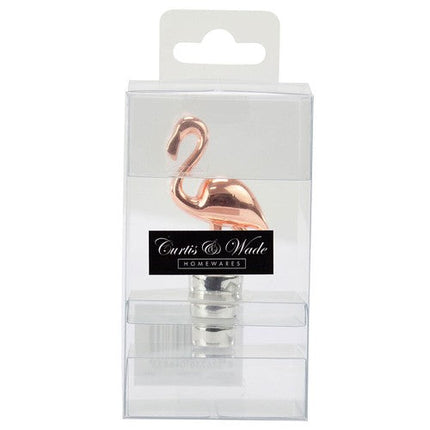 Curtis & Wade Tropical Bottle Stopper Rose Gold Flamingo