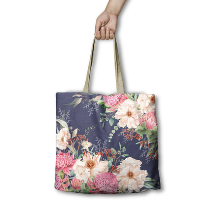 Lisa Pollock Reusable Shopping Bag Warm Waratahs