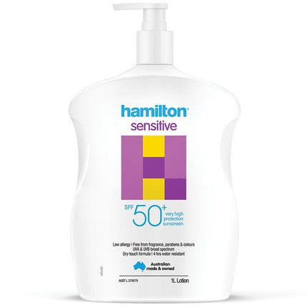 Hamilton Sensitive Lotion Spf50+ 1L