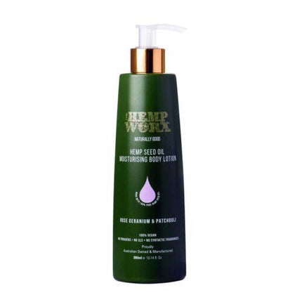Hemp Worx Body Lotion Rose Geranium & Patchouli 300ML
