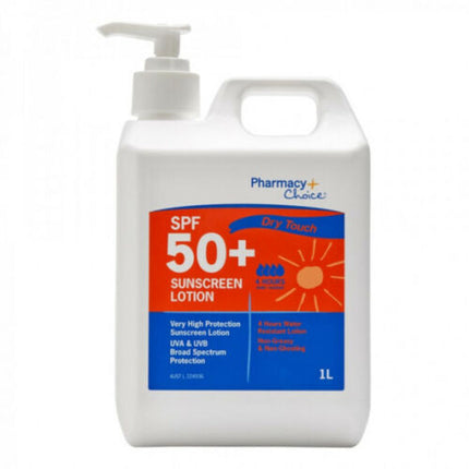 Pharmacy Choice Dry Touch Spf50+ Sunscreen Lotion 1L