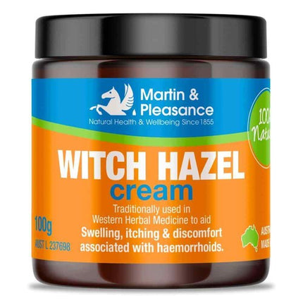 Martin and Pleasance Witch Hazel Cream for Soothing Skin Relief 100g