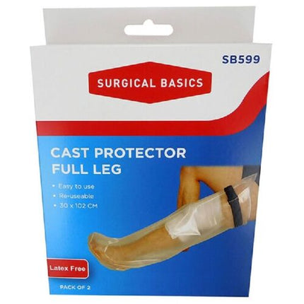 Surgical Basics Cast Protector Full Leg 2 Pack