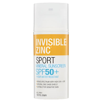 Invisible Zinc SPF 50+ 4 Hour Water Resistant 100ML