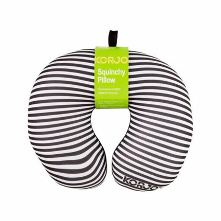 Korjo Squinchy Travel Neck Pillow - Black