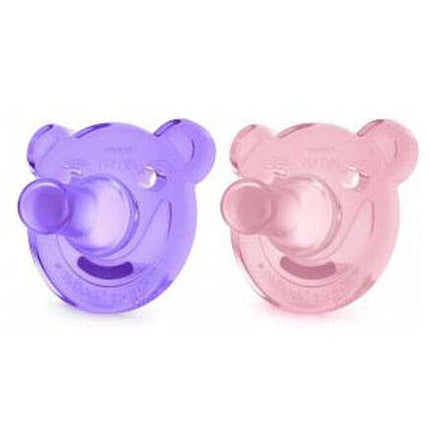 Philips Avent Soother Bear 3 Months Plus 2 Pack
