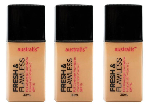 Australis Fresh & Flawless Full Coverage Foundation Fawn - OhYouLuckyDuck.com.au